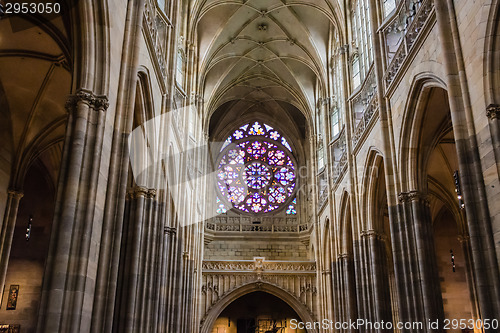 Image of Rosette decal of St. Vitus Cathedral in Prague