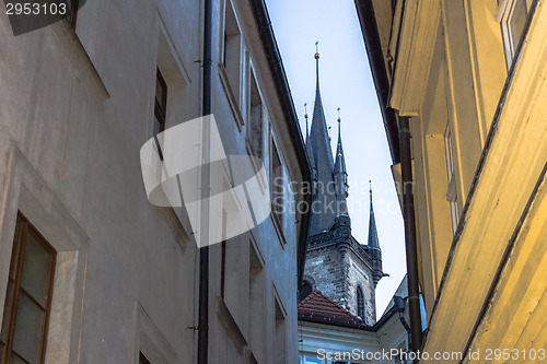 Image of The Church of Mother of God in front of Týn