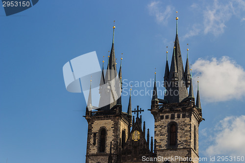 Image of The Church of Mother of God in front of Týn