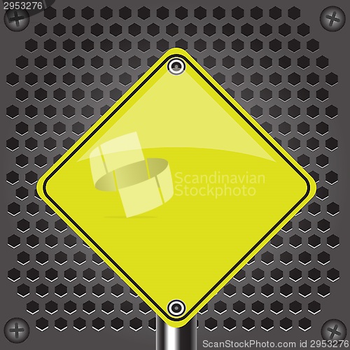 Image of yellow sign