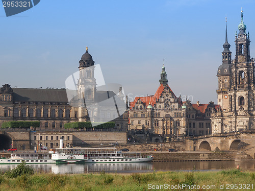 Image of Elbe river in Dresden