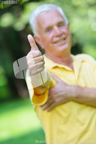 Image of elderly man  portrait