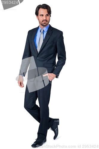 Image of Confident relaxed business executive