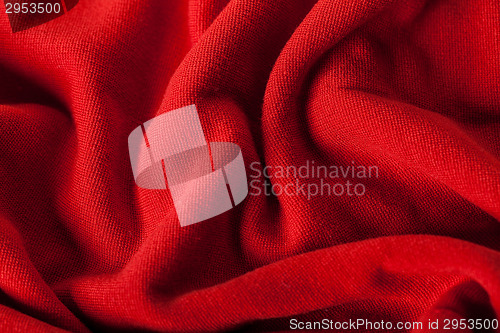 Image of Abstract background of luxurious red fabric