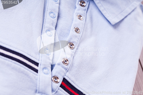 Image of Casual shirt collar and texture detail