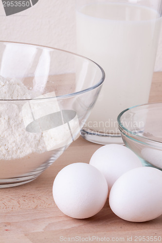 Image of Baking ingredients in the kitchen