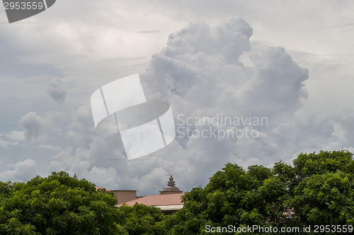 Image of Architectural background of a house roof