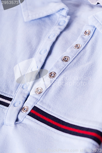 Image of Casual shirt collar and texture detail