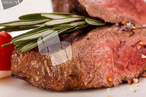 Image of Succulent medium rare beef steak