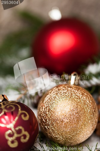 Image of Several assorted Christmas ornaments