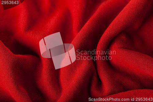 Image of Abstract background of luxurious red fabric