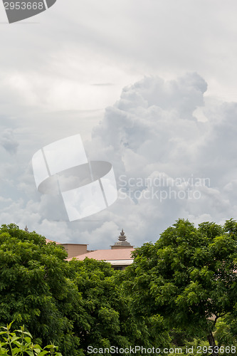 Image of Architectural background of a house roof