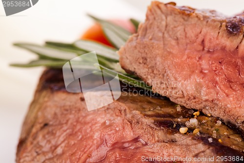 Image of Succulent medium rare beef steak