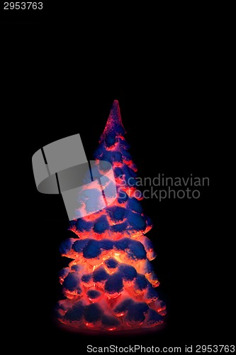 Image of christmas tree from the plastic