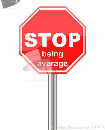 Image of stop being average