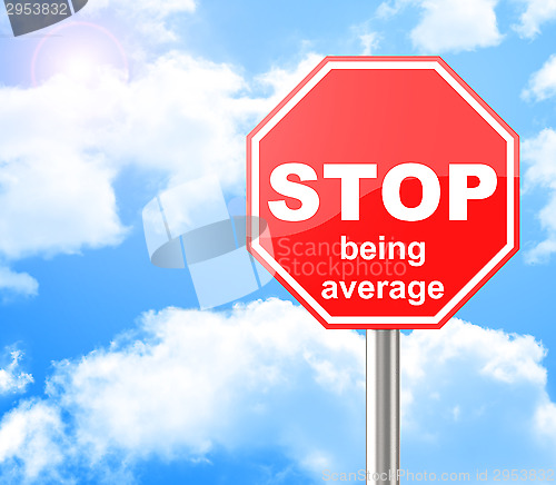 Image of stop being average