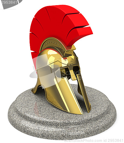 Image of medieval knight helmet
