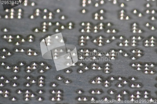 Image of braille alphabet background 