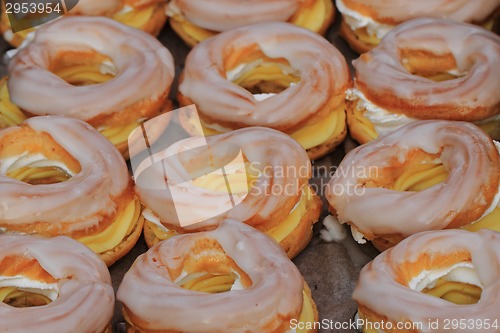 Image of czech fried cakes background