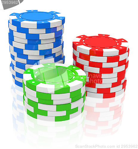 Image of the poker chips