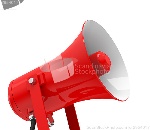 Image of the red megaphone