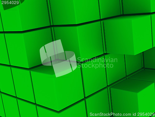 Image of the green cubes