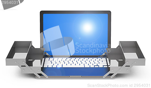 Image of the laptop toolbox
