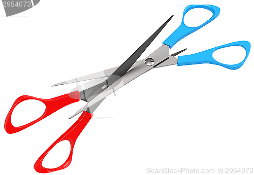 Image of the scissors battle