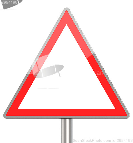 Image of blank traffic sign