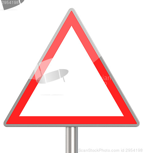 Image of blank traffic sign