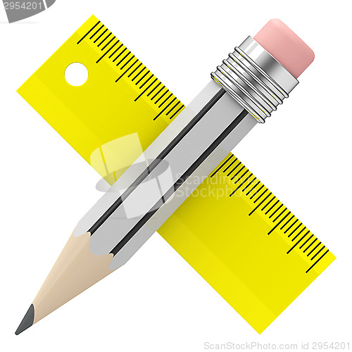 Image of pencil and ruler