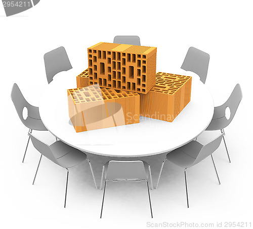 Image of the construction meeting
