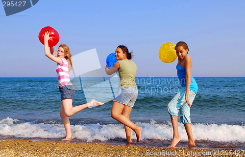 Image of Girls on beach