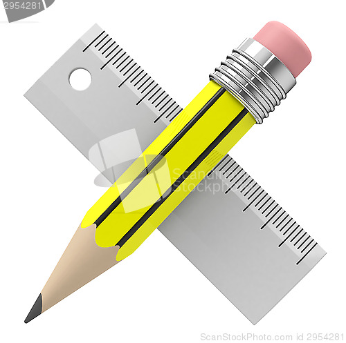 Image of pencil and ruler