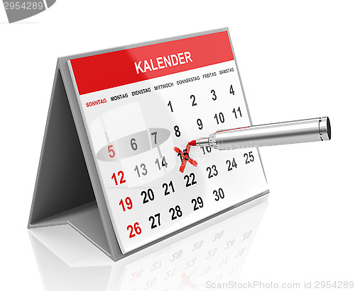 Image of the calendar