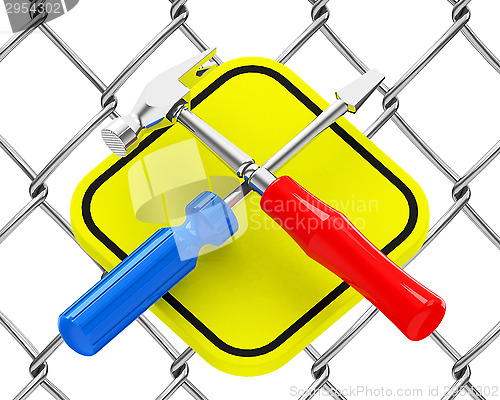 Image of screwdriver and hammer