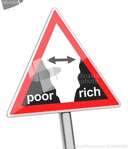 Image of gap between poor and rich