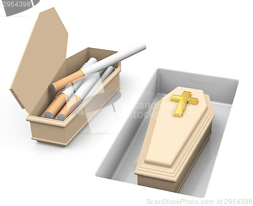 Image of death from smoking