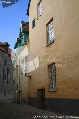 Image of Medieval narrow street in Tallinn