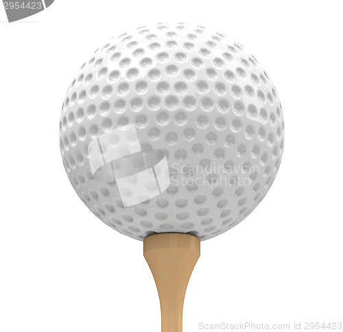 Image of golf ball and golf tee
