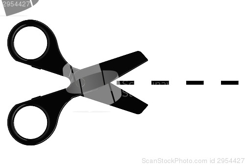 Image of black scissors