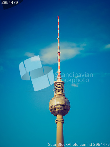 Image of Retro look TV Tower Berlin