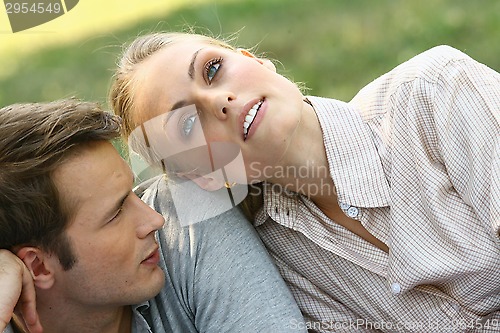 Image of couple at sun day