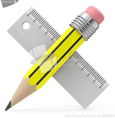 Image of pencil and ruler