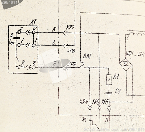 Image of  schematic drawing