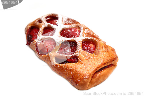 Image of cake with cherries 