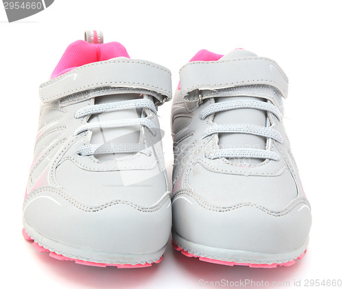Image of gray sneakers