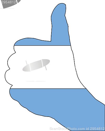 Image of Argentinian finger signal