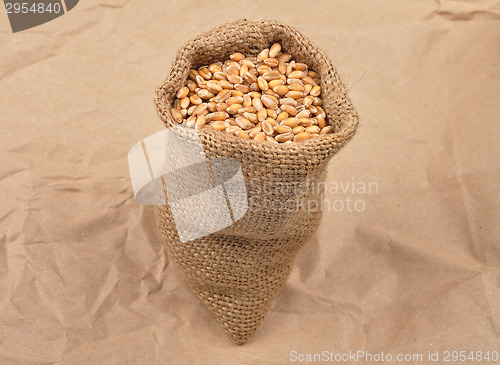 Image of Cereal bag on kraft paper