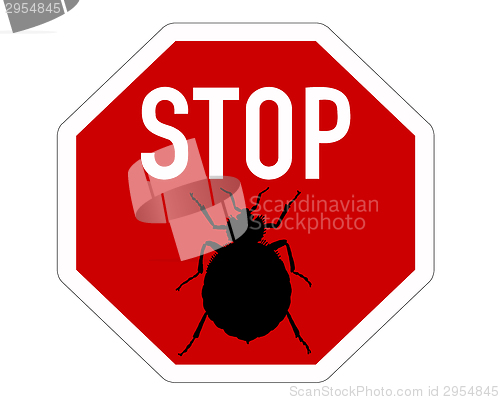 Image of Stop sign for bedbugs